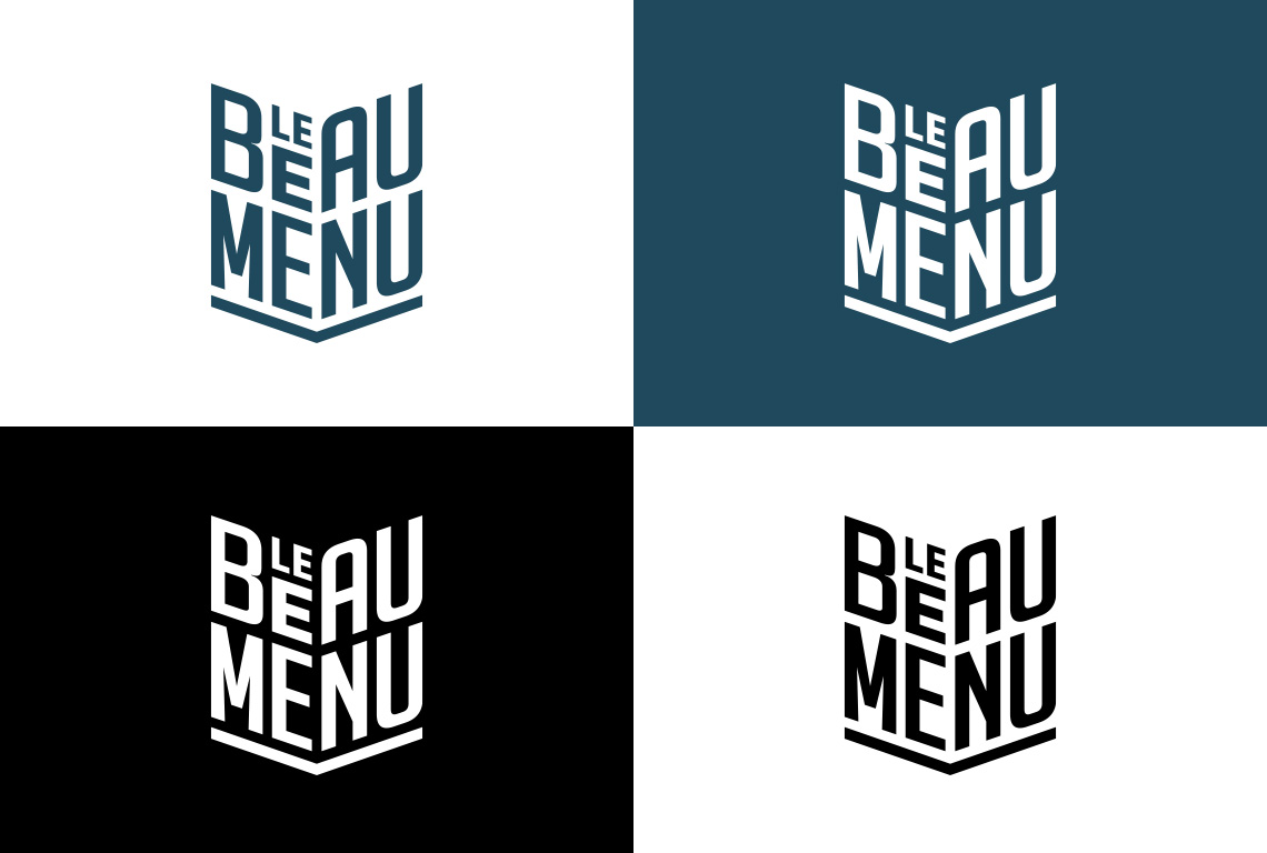 Le Beau Menu logos version 4 couleurs